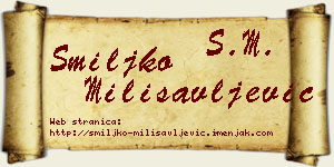 Smiljko Milisavljević vizit kartica